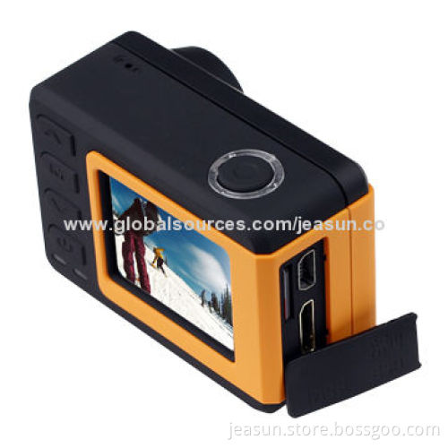 1,080P 14MP Full HD Waterproof Sports Camera, Built-in Wi-Fi with Remote Controller
